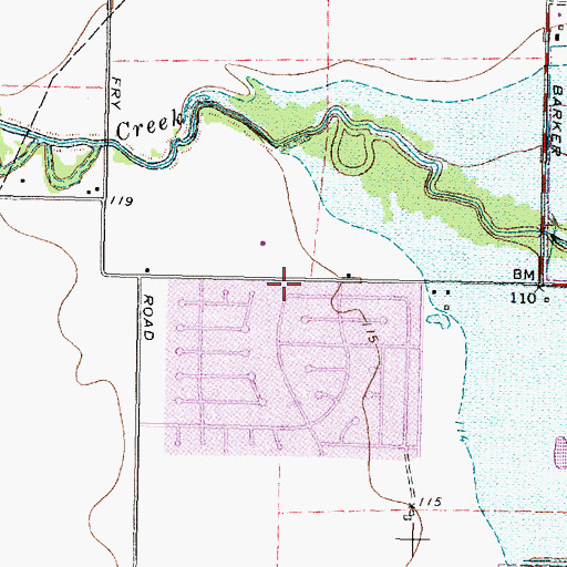 Topographic Map of Westlake Forest, TX