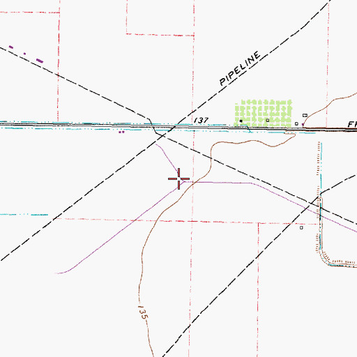 Topographic Map of Williamsburg Hamlet, TX