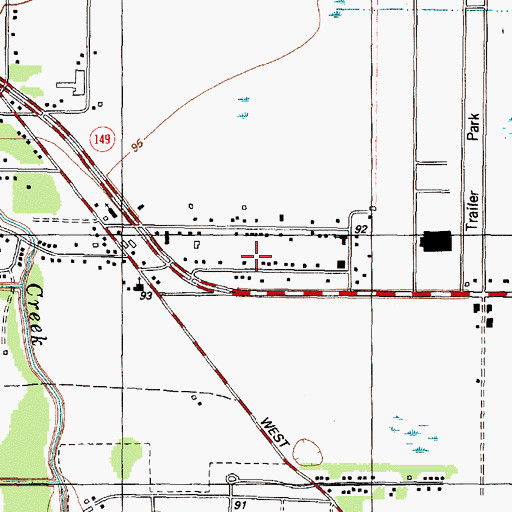 Topographic Map of Yale Gardens, TX