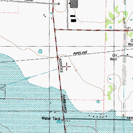 Topographic Map of Yorkridge Center, TX