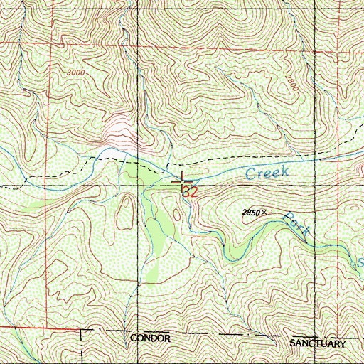Topographic Map of Park Creek, CA