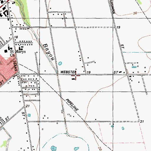 Topographic Map of Art and Patsy Goforth Elementary School, TX