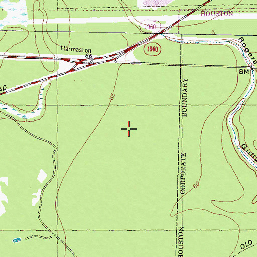 Topographic Map of Atascocita Middle School, TX