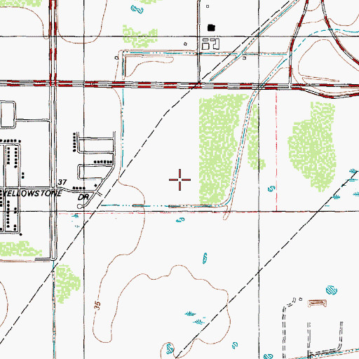 Topographic Map of Bondy Intermediate School, TX