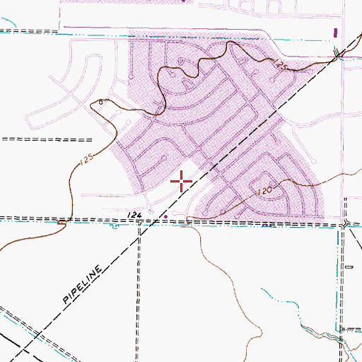 Topographic Map of Cimmaron Elementary School, TX