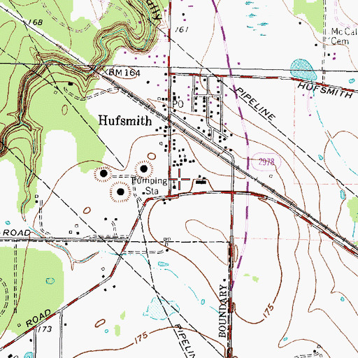 Topographic Map of Concordia Elementary School, TX