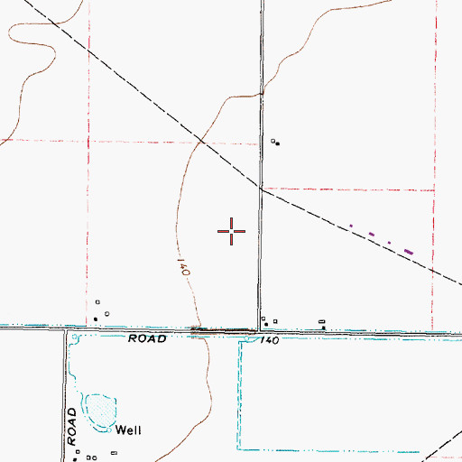 Topographic Map of Faith West Academy, TX