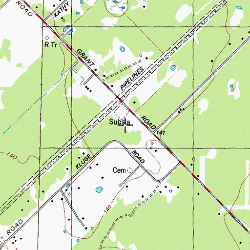 Topographic Map of Hamilton Elementary School, TX