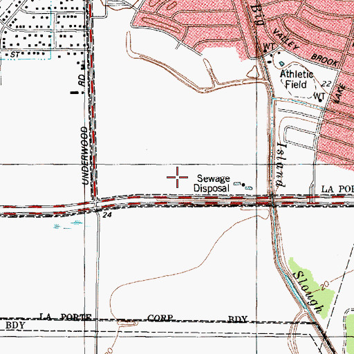 Topographic Map of Jennie Reid Elementary School, TX