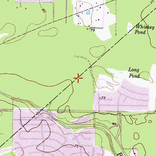 Topographic Map of Kingwood High Ninth Grade School, TX