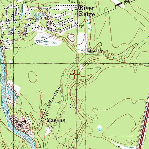 Topographic Map of North Harris County College East Campus, TX