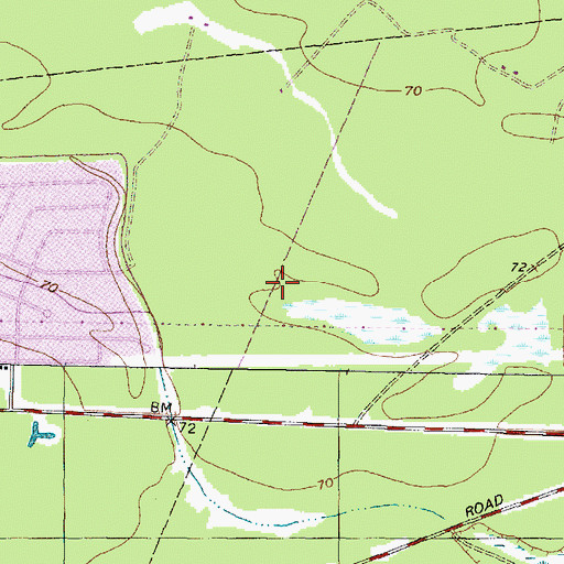 Topographic Map of Oak Forest Elementary School, TX