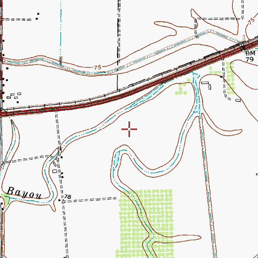 Topographic Map of Santarita Middle School, TX