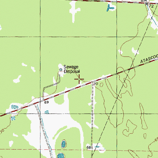 Topographic Map of Timberwood Middle School, TX