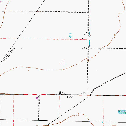 Topographic Map of Somerall, TX