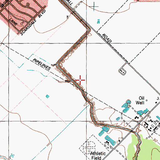 Topographic Map of South Bend, TX