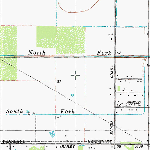 Topographic Map of Southwyck, TX