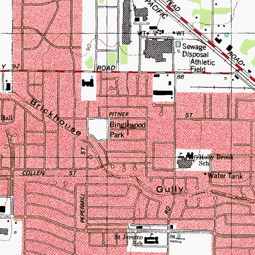 Topographic Map of Spring Branch Acres, TX