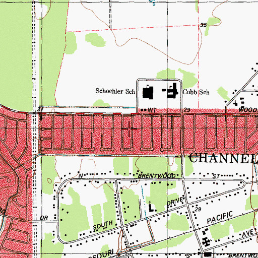 Topographic Map of Sterling Forest, TX