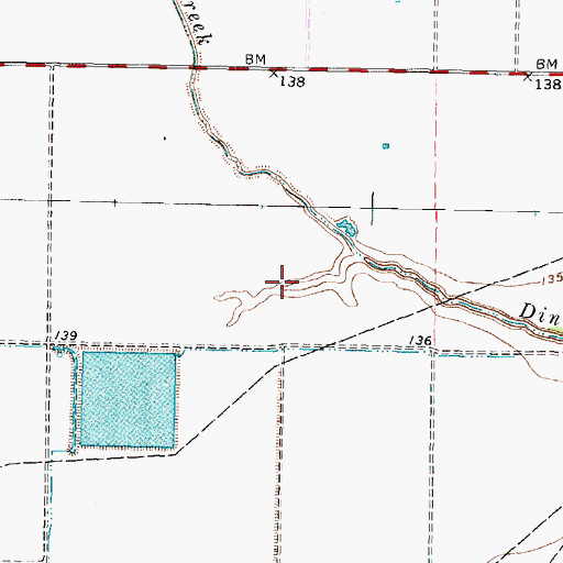 Topographic Map of Strathmore, TX