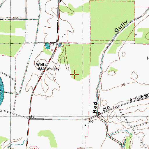 Topographic Map of Summerfield, TX