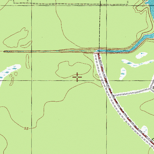 Topographic Map of Summerwood, TX