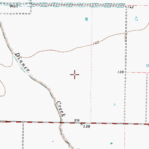 Topographic Map of Tealbrook Reservation, TX