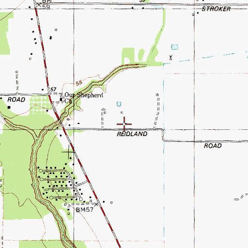 Topographic Map of Terramare, TX