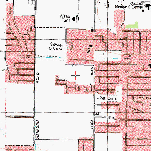Topographic Map of Two Worlds, TX
