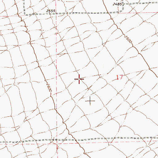 Topographic Map of Mountain Shadows Community Center, NV