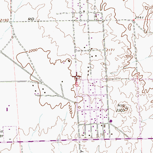 Topographic Map of North Las Vegas Fire Department Station 53, NV