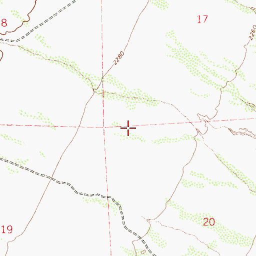 Topographic Map of North Las Vegas Fire Department Station 56, NV