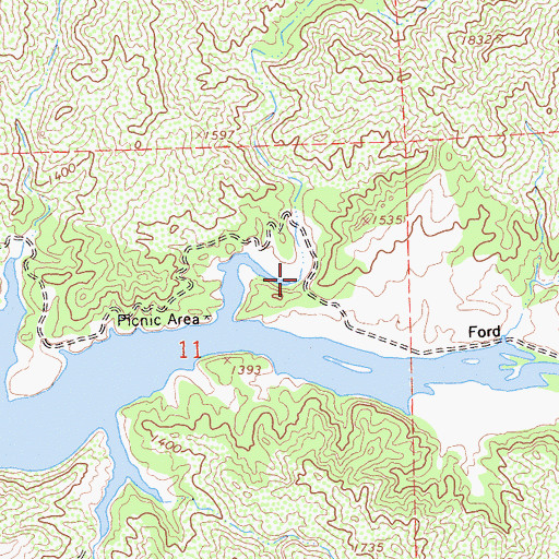 Topographic Map of Parola Canyon, CA