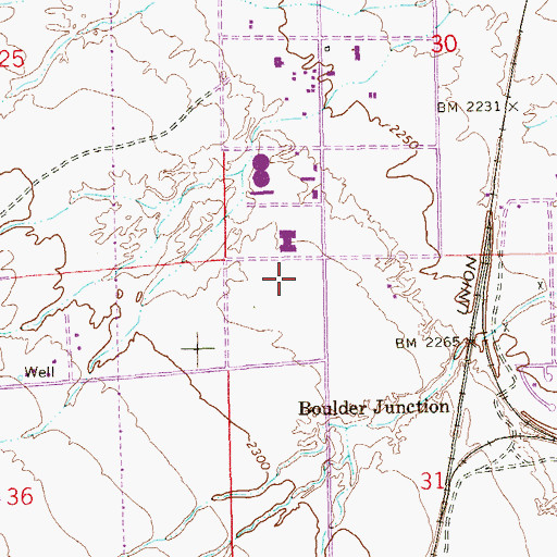 Topographic Map of Russell Campus Operations Center, NV