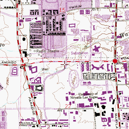 Topographic Map of Stan Fulton Building, NV