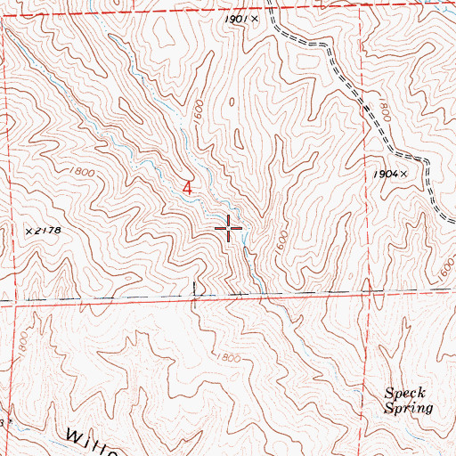 Topographic Map of Parsons Canyon, CA