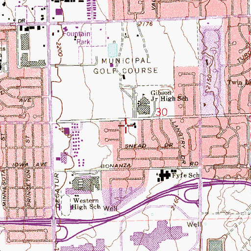 Topographic Map of All Saints Episcopal Church, NV