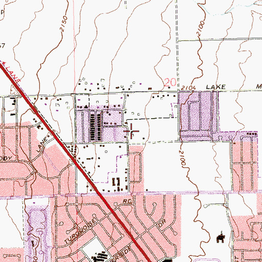 Topographic Map of Anointed Tabernacle Pentecostal Church, NV