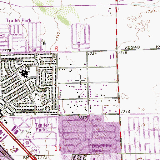 Topographic Map of Apostolic Assembly Church, NV