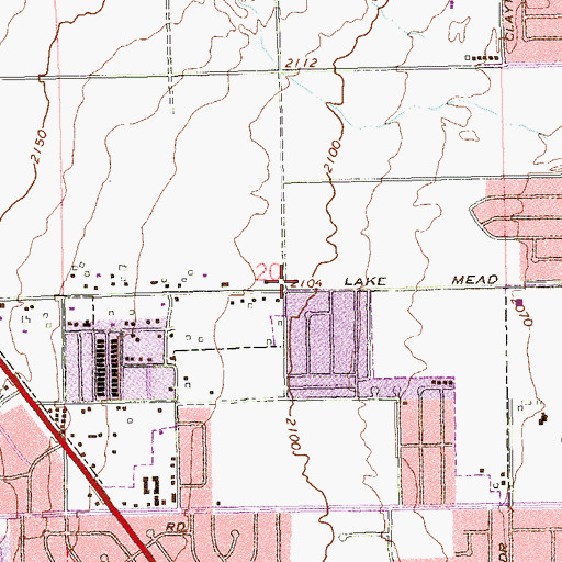 Topographic Map of Bread of Life Ministries of His Glory, NV