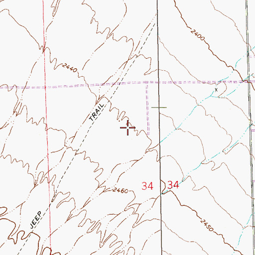 Topographic Map of Calvary Chapel of Spring Valley, NV