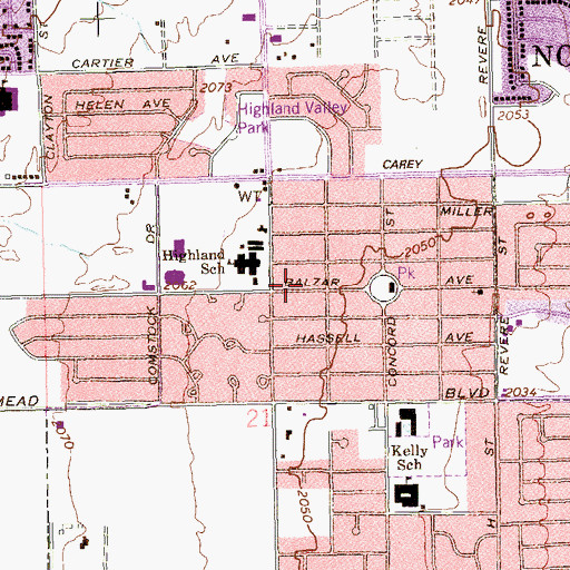 Topographic Map of Captives Free Christian Center, NV