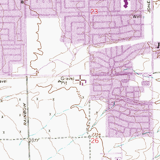 Topographic Map of Christ the King Catholic Community Church, NV
