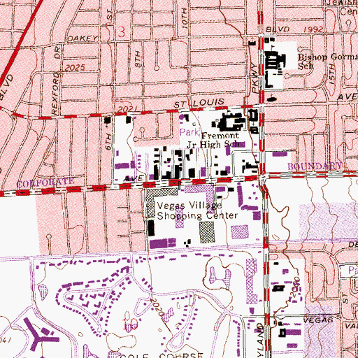 Topographic Map of Christian Fellowship Church, NV