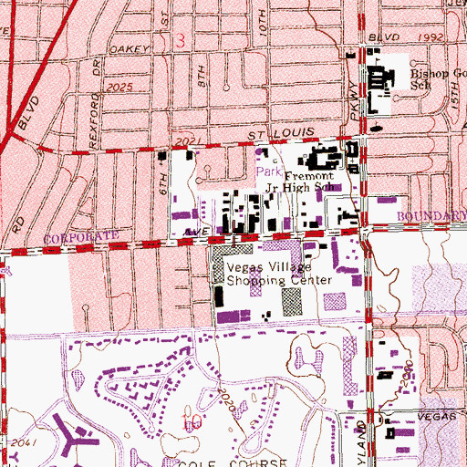 Topographic Map of Church of Scientology, NV