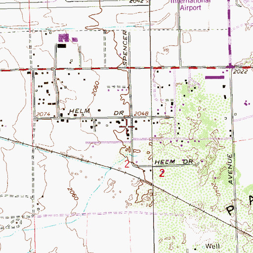 Topographic Map of Crossroads Community Church, NV