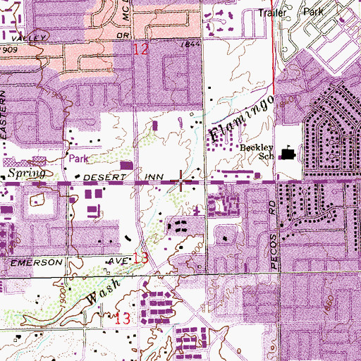 Topographic Map of Eckankar Church, NV