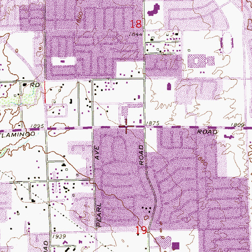 Topographic Map of Edem Korean Presbyterian Church, NV