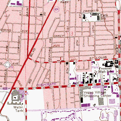 Topographic Map of El Camino a Cristo Lutheran Church, NV