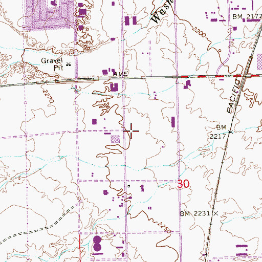 Topographic Map of Ethiopian Word of Faith Church, NV